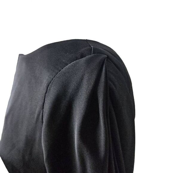 Milly Monarch Silk Slit Sleeve Mini Dress Black Size 6 - Picture 6 of 12